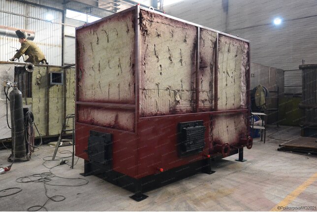 Твердотопливный котел 2500 кВт - изготовление