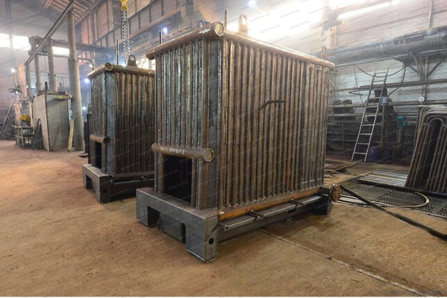 Твердотопливный промышленный котел 700 кВт - изготовление
